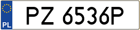 Truck License Plate
